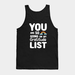 Gratitude List Tank Top